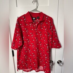 Vintage 90’s Tabasco Red Polo Golf Shirt size XL